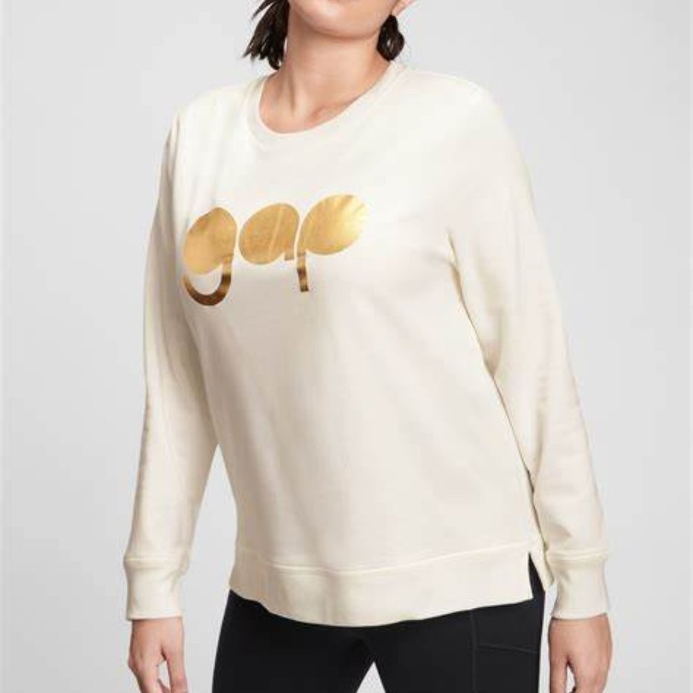 Gap Women Logo Crewneck Sweatshirt Size S M